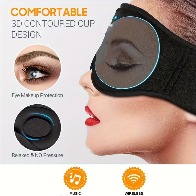 Wireless Sleep Mask with 5.2 BT Headphones