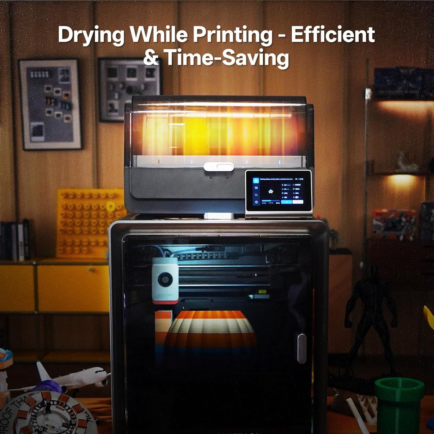 Pro-Grade 3D Printer: Multi-Color, 600mm/s Speed, Built-In Dryer & Core XY Precision 🚀✨