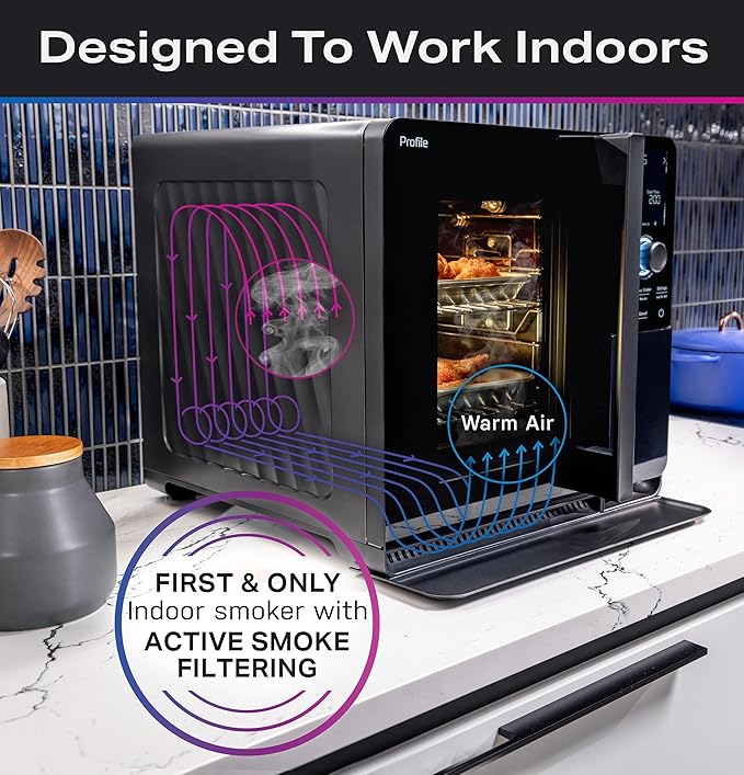 Indoor Smoker | Smart WiFi-Connected Pellet Smoker with Active Smoke Filtration 🌪️🥩📱