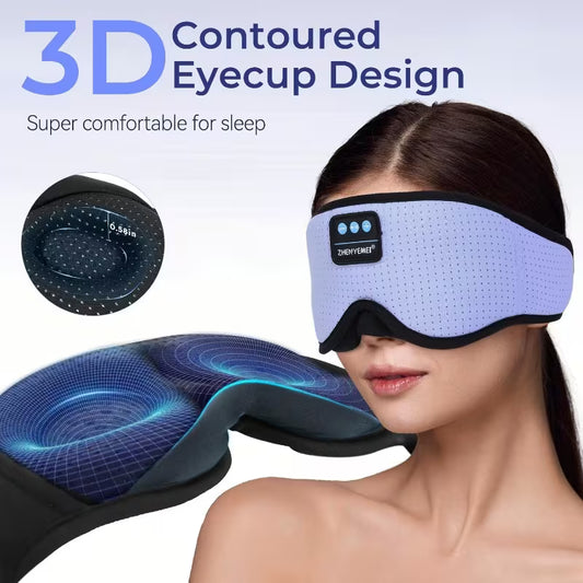 3D Music Sleep Mask | White Noise Sleep Headphones with 16 White Noise Options